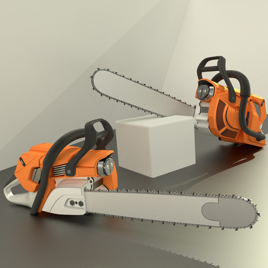 High poly Chainsaw preview image 1
